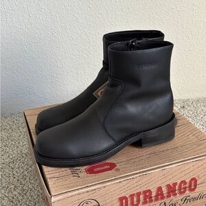 Durango Men's Sleek Black Ankle Boots